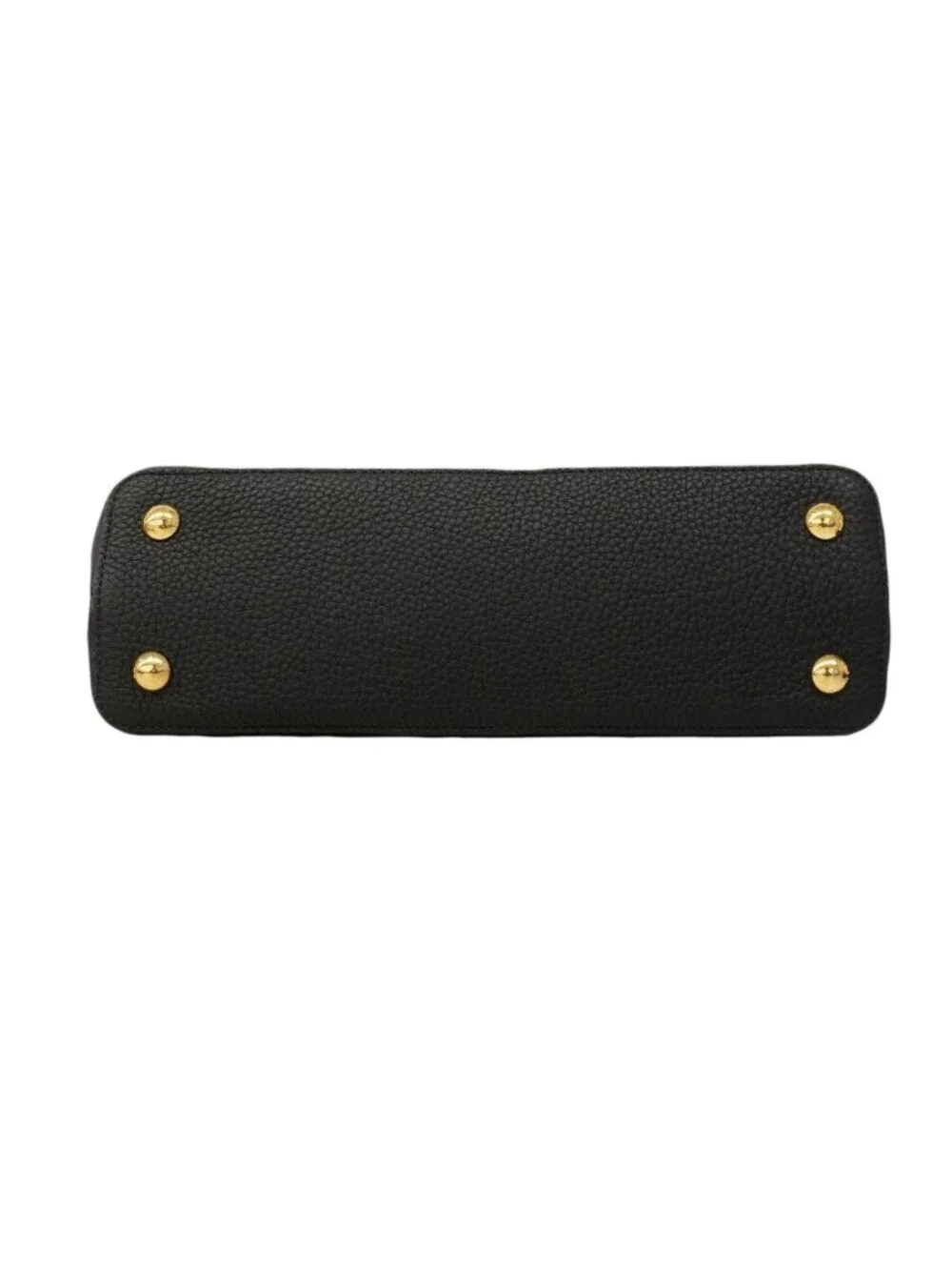 Louis Vuitton Handbag Taurillon Capucines MM Black 2-Way